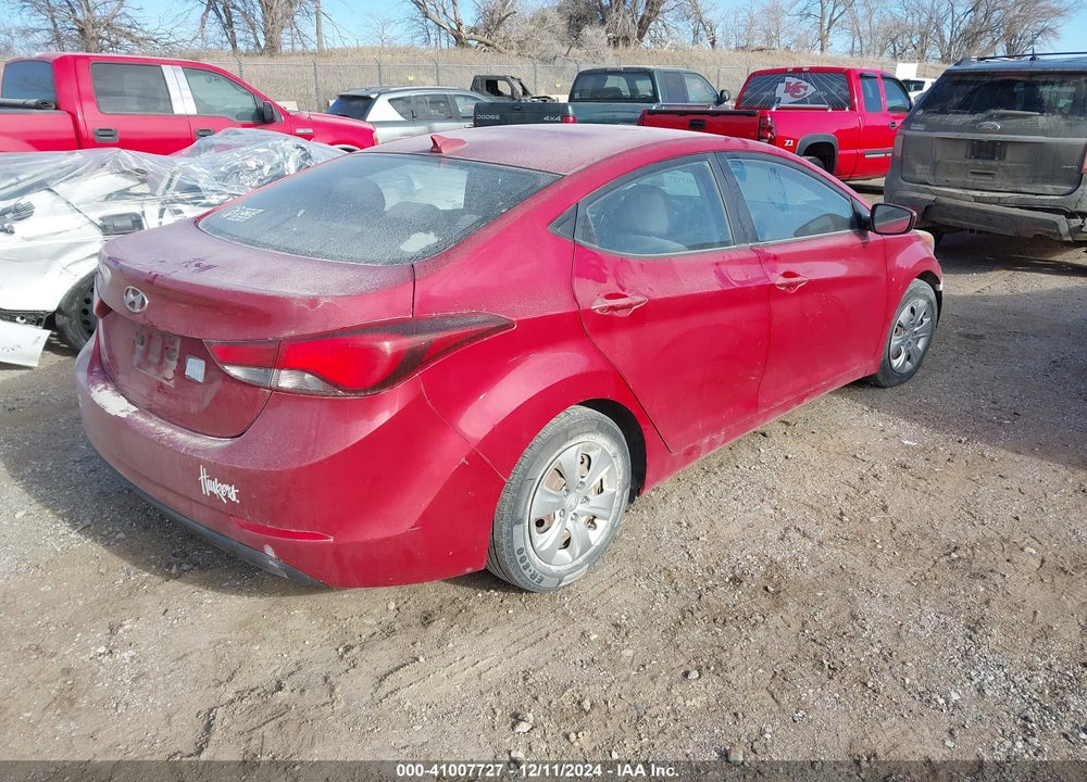 2016 HYUNDAI ELANTRA VIN: KMHDH4AEXGU546170