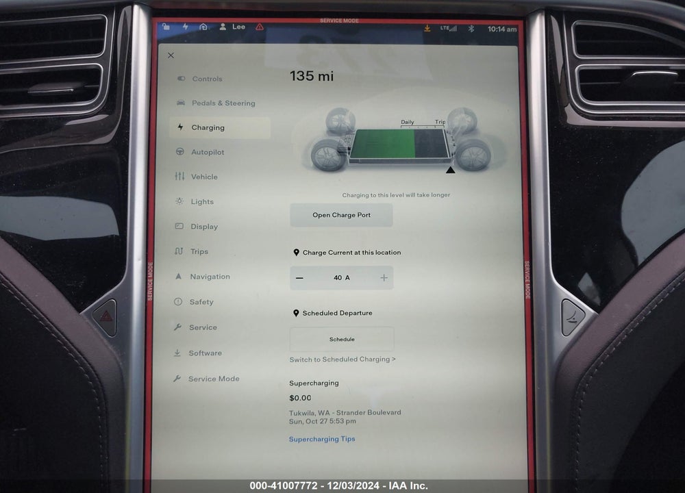 2015 TESLA MODEL S 70D/85D/P85D VIN: 5YJSA1E2XFF111896