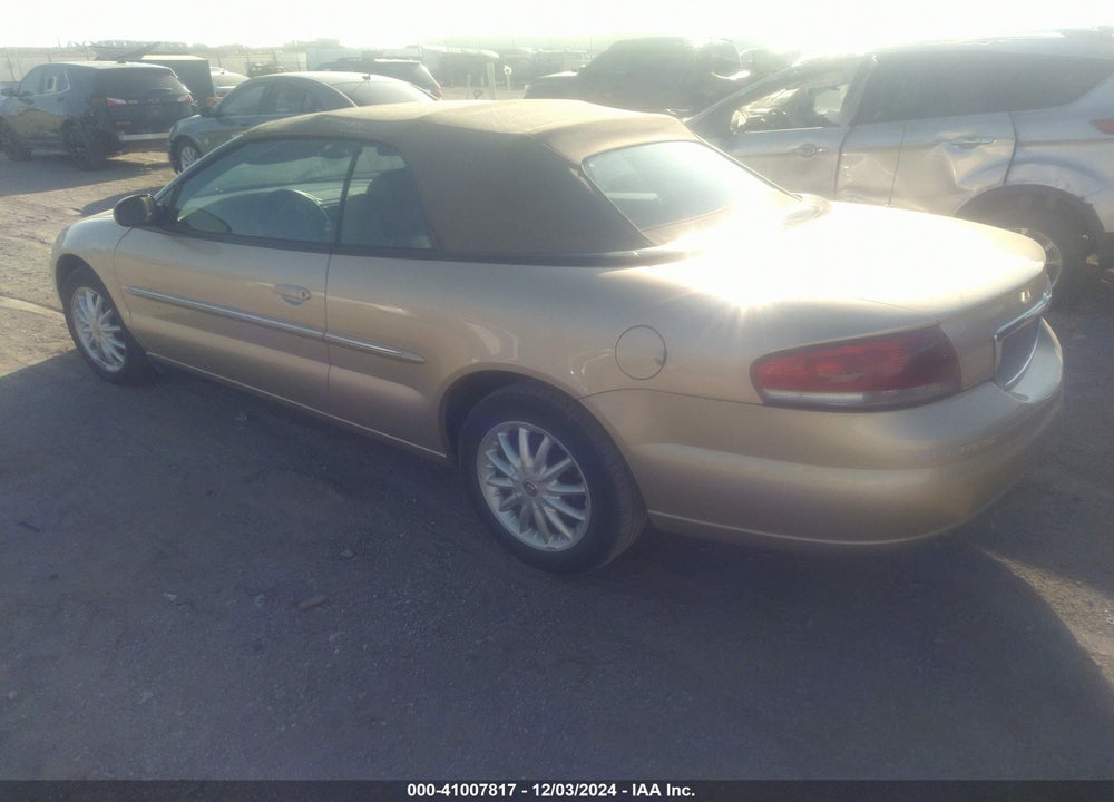 2001 CHRYSLER SEBRING LXI VIN: 1C3EL55U21N653251