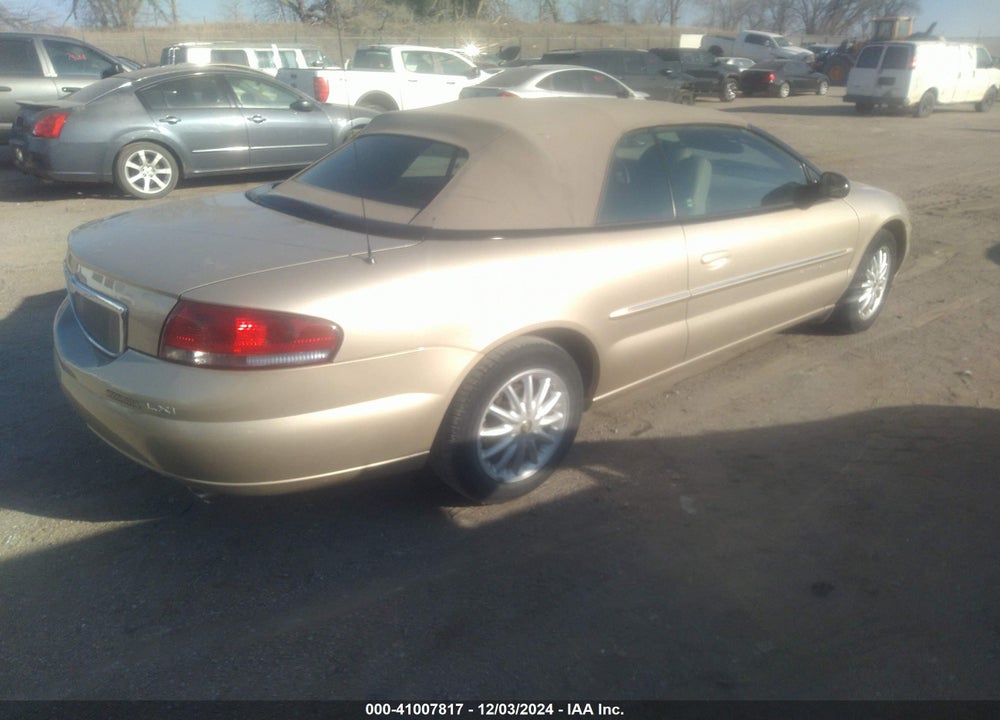 2001 CHRYSLER SEBRING LXI VIN: 1C3EL55U21N653251