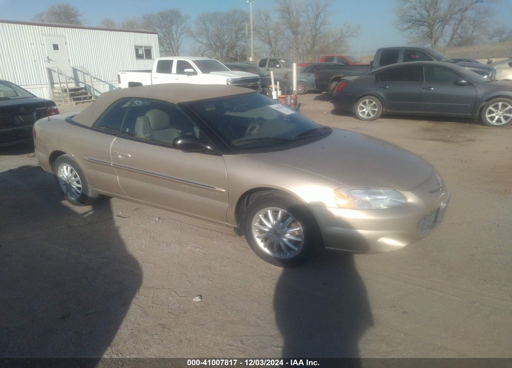 2001 CHRYSLER SEBRING LXI VIN: 1C3EL55U21N653251