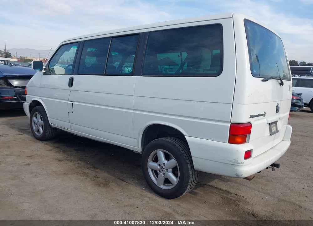2002 VOLKSWAGEN EUROVAN GLS VIN: WV2KB470X2H046408