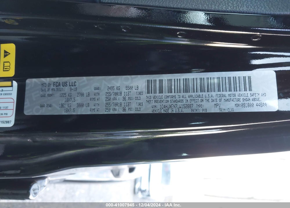 2020 JEEP WRANGLER UNLIMITED SAHARA VIN: 1C4HJXEN7LW152887