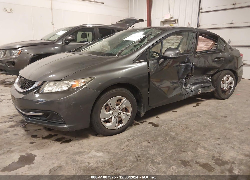 2013 HONDA CIVIC LX VIN: 19XFB2F5XDE009773