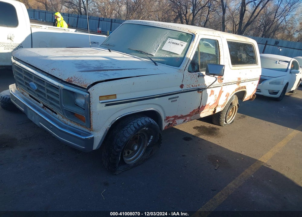 1982 FORD BRONCO U100 VIN: 1FMDU15E8CLA40910
