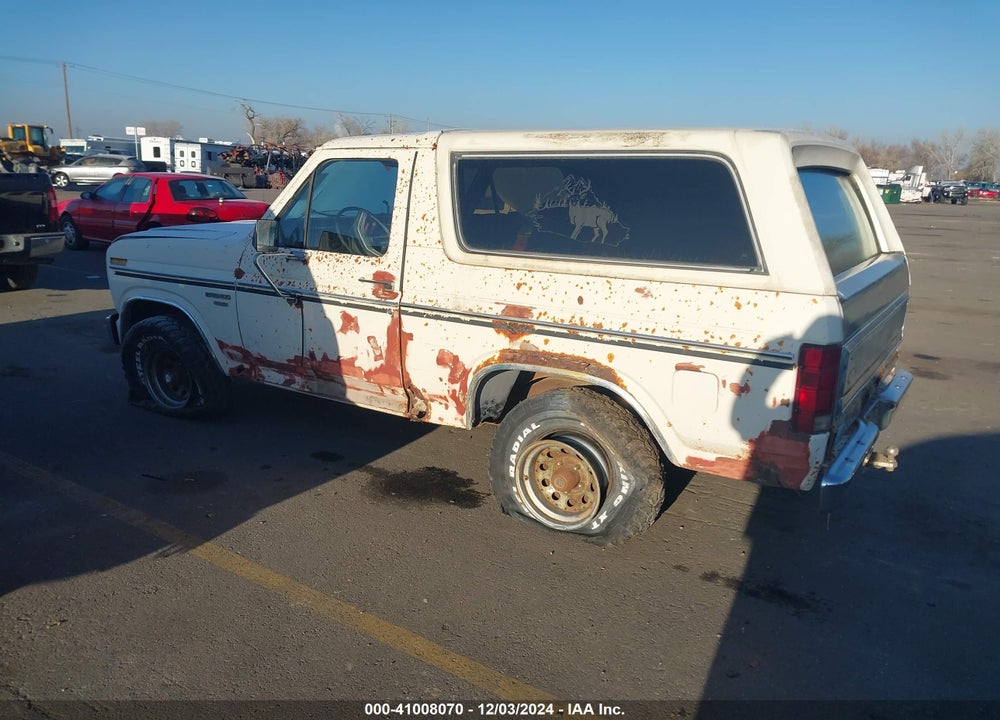 1982 FORD BRONCO U100 VIN: 1FMDU15E8CLA40910