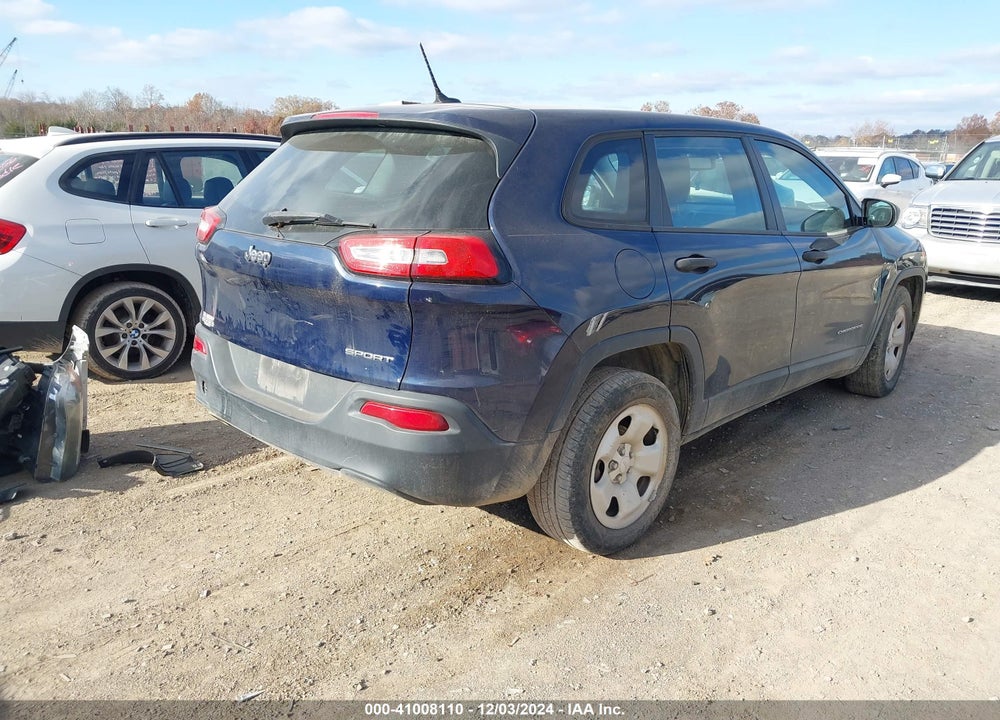 2015 JEEP CHEROKEE SPORT VIN: 1C4PJLAB4FW505915