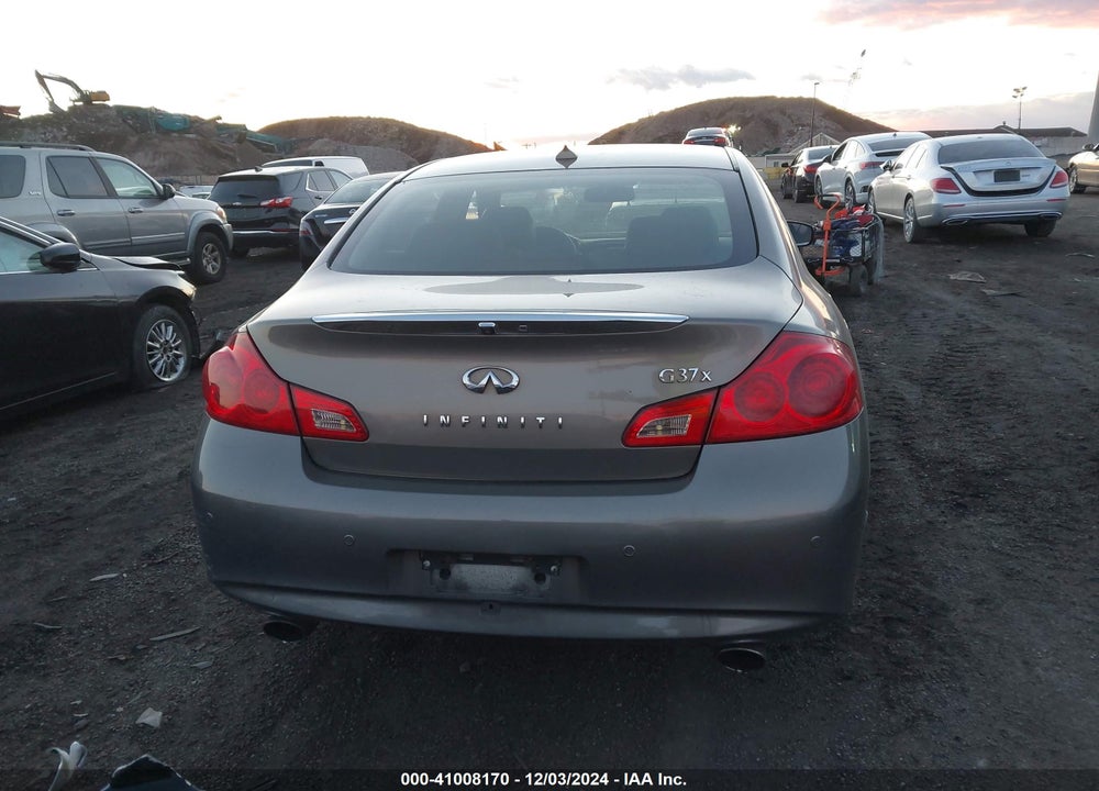 2011 INFINITI G37X VIN: JN1CV6AR9BM404346