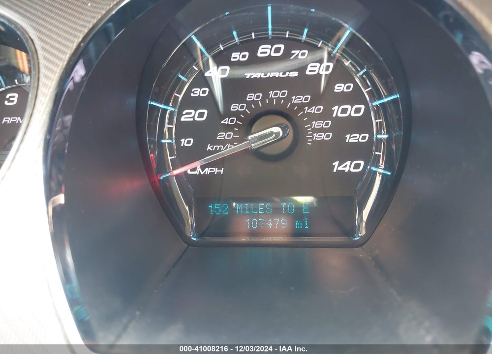 2011 FORD TAURUS SHO VIN: 1FAHP2KT9BG167779