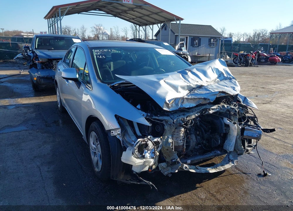 2013 HONDA CIVIC LX VIN: 2HGFB2F56DH593367