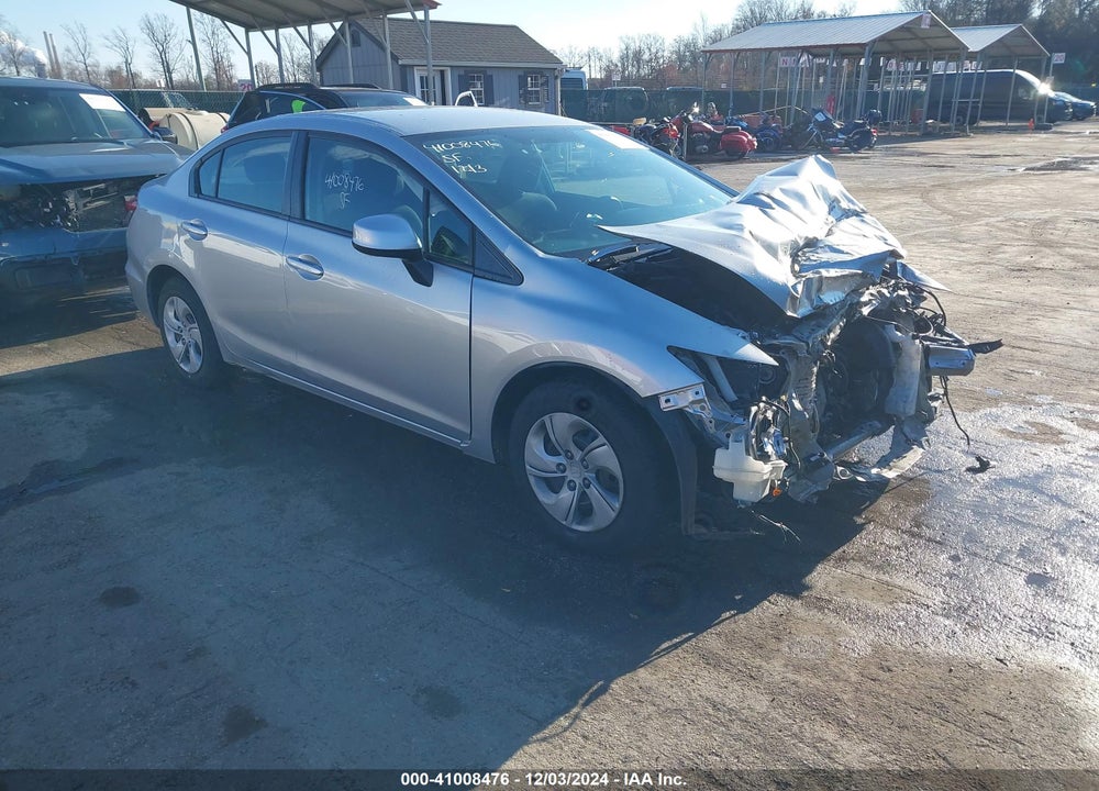 2013 HONDA CIVIC LX VIN: 2HGFB2F56DH593367