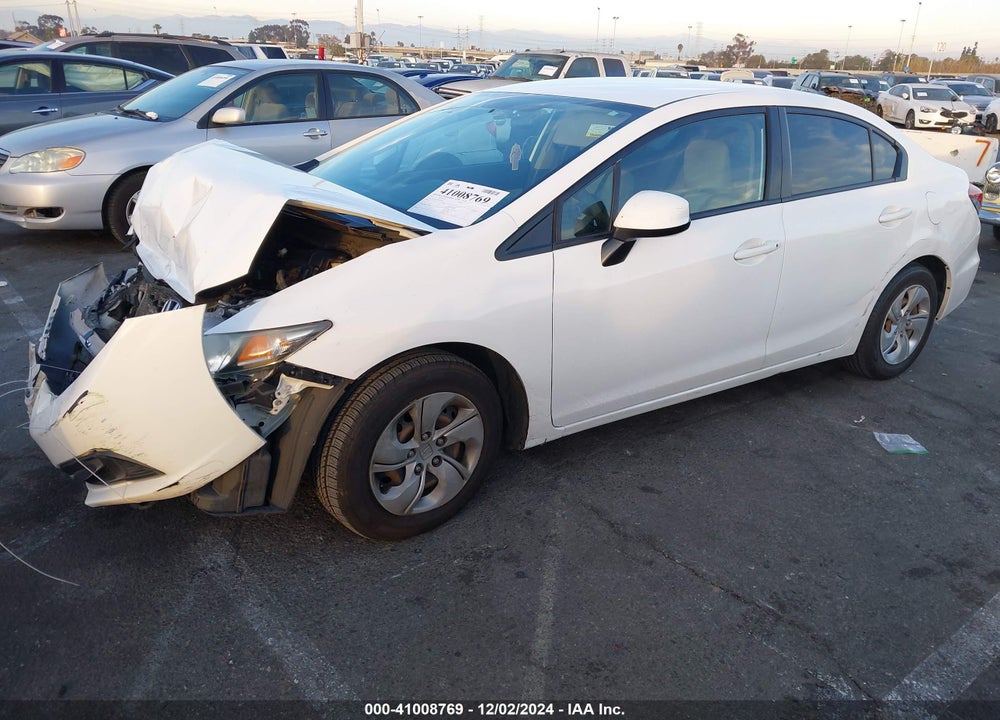 2013 HONDA CIVIC LX VIN: 19XFB2F52DE203259