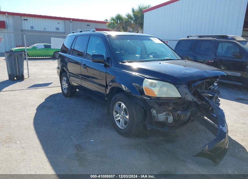 2005 HONDA PILOT EX-L VIN: 5FNYF18525B051600