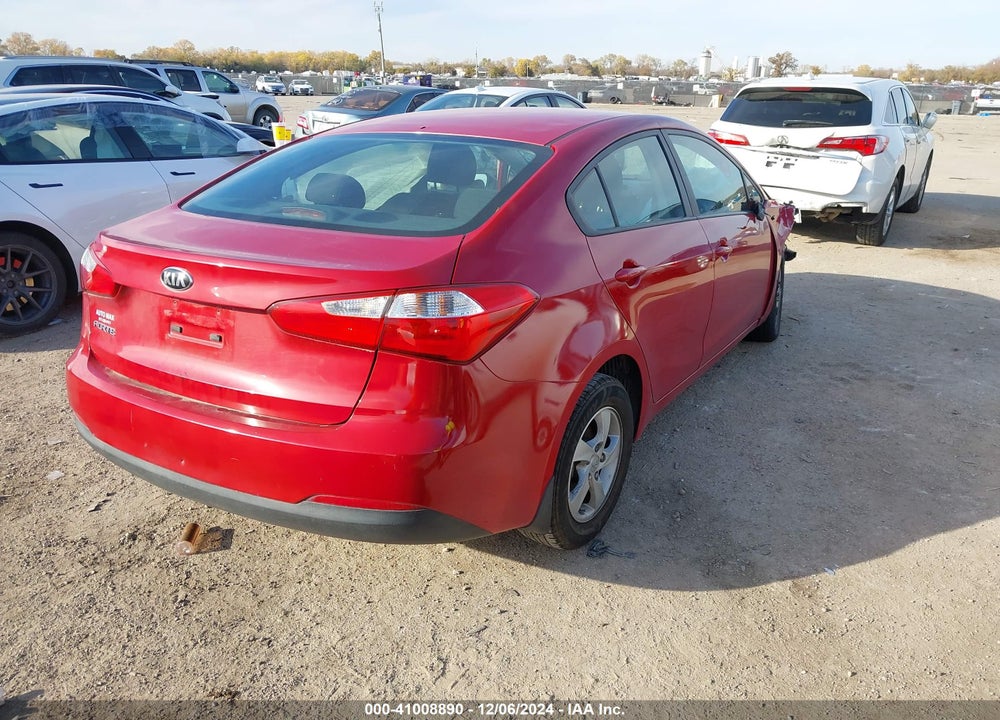 2016 KIA FORTE LX VIN: KNAFK4A66G5554202
