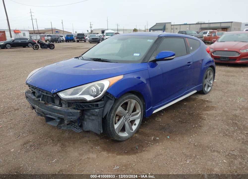 2013 HYUNDAI VELOSTER TURBO W/BLACK VIN: KMHTC6AE3DU137025