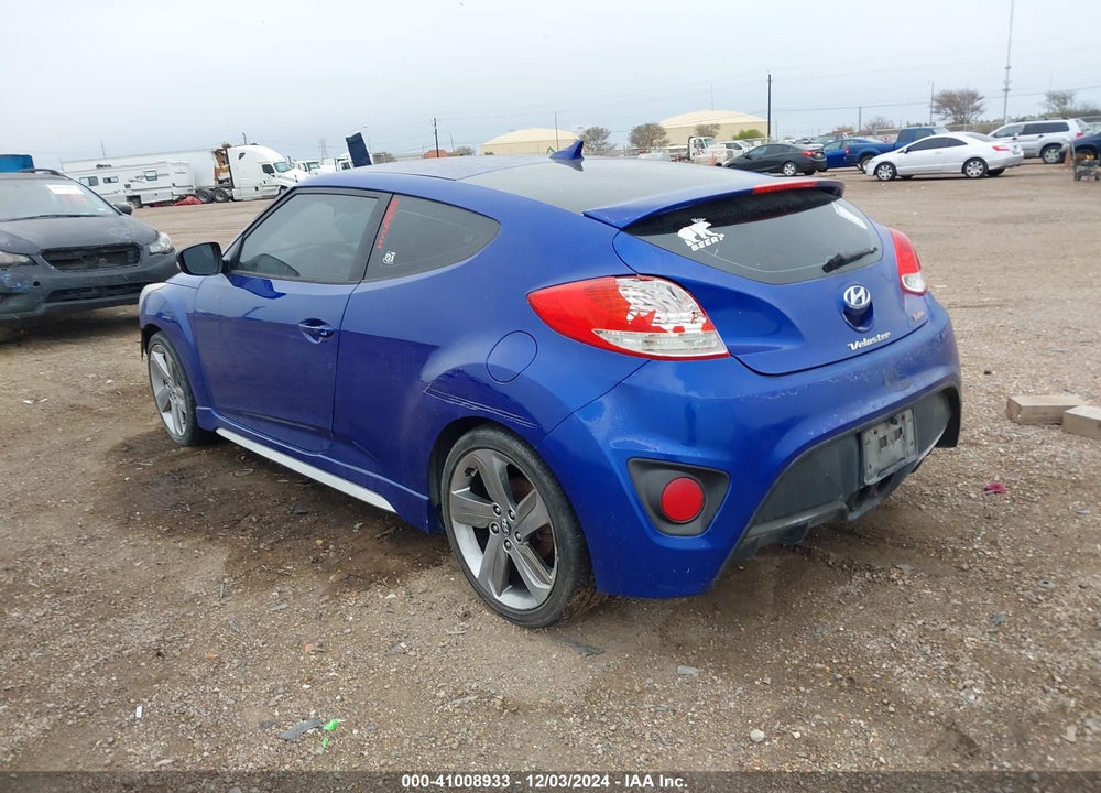 2013 HYUNDAI VELOSTER TURBO W/BLACK VIN: KMHTC6AE3DU137025