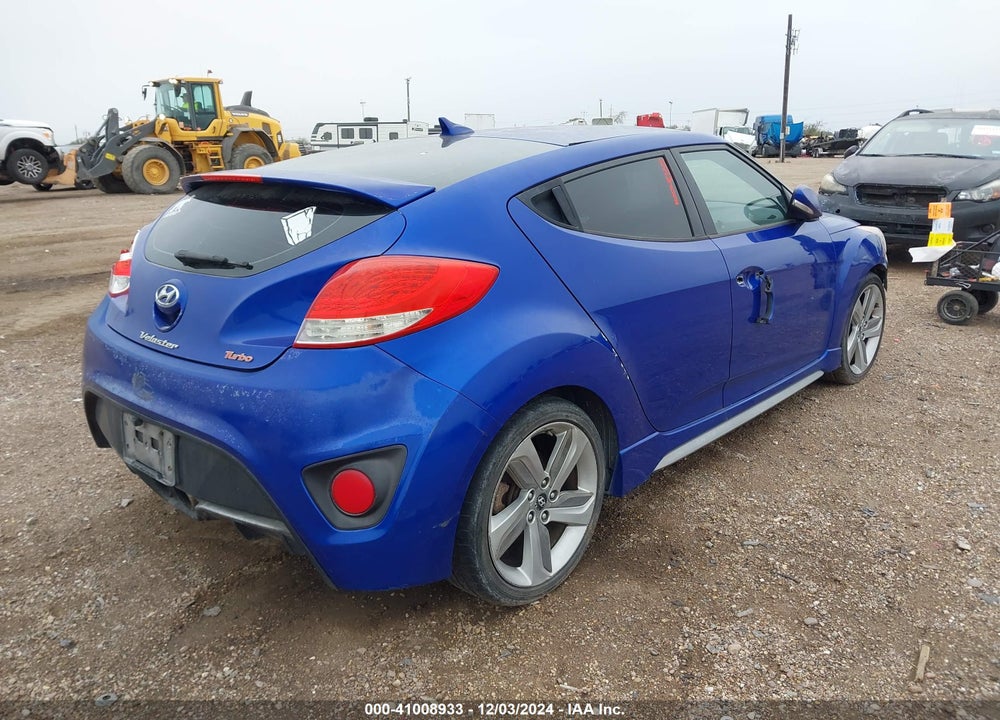 2013 HYUNDAI VELOSTER TURBO W/BLACK VIN: KMHTC6AE3DU137025