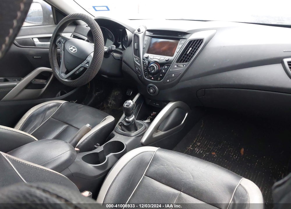 2013 HYUNDAI VELOSTER TURBO W/BLACK VIN: KMHTC6AE3DU137025