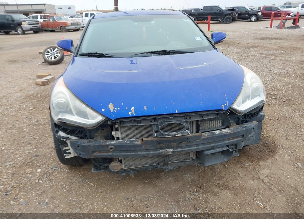 2013 HYUNDAI VELOSTER TURBO W/BLACK VIN: KMHTC6AE3DU137025