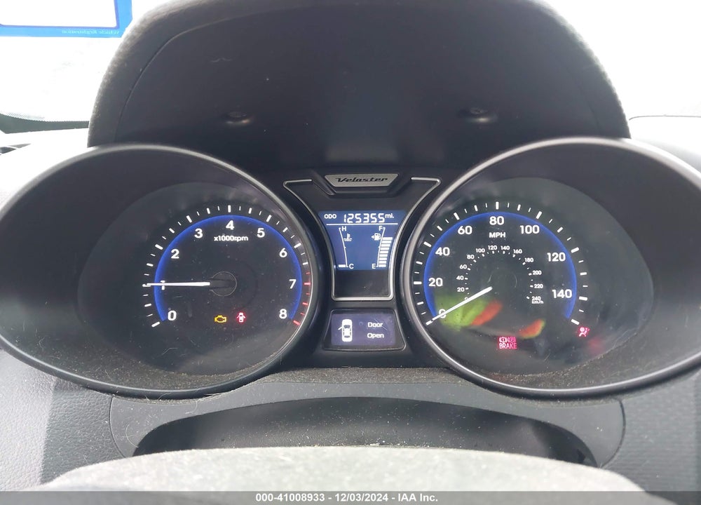 2013 HYUNDAI VELOSTER TURBO W/BLACK VIN: KMHTC6AE3DU137025