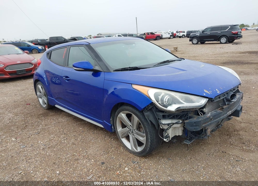 2013 HYUNDAI VELOSTER TURBO W/BLACK VIN: KMHTC6AE3DU137025