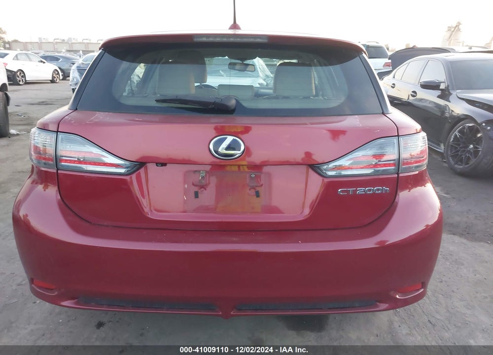 2011 LEXUS CT 200H PREMIUM VIN: JTHKD5BH4B2040326