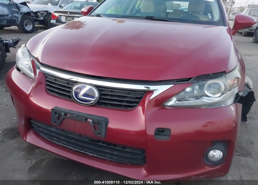 2011 LEXUS CT 200H PREMIUM VIN: JTHKD5BH4B2040326