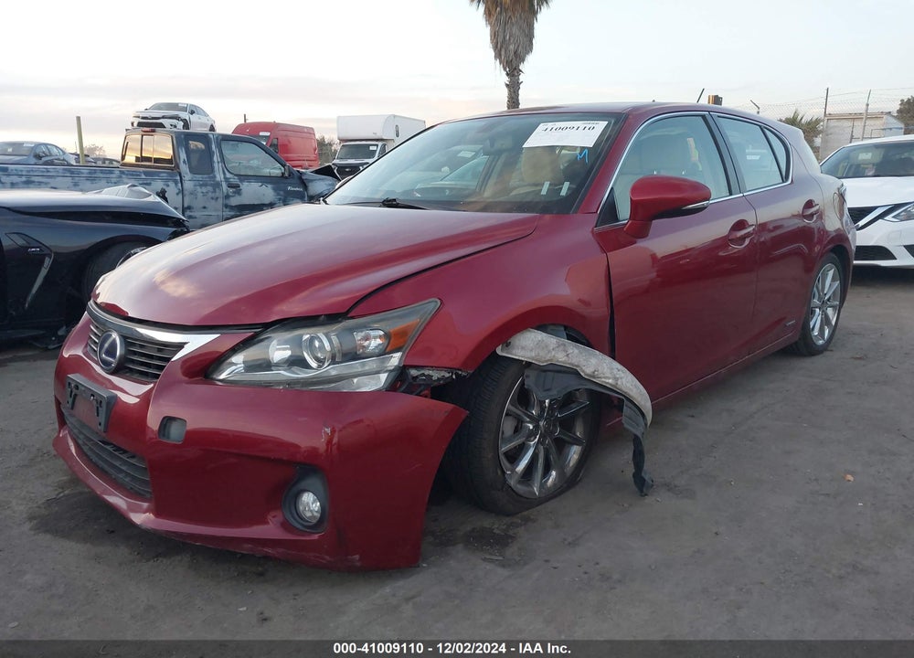 2011 LEXUS CT 200H PREMIUM VIN: JTHKD5BH4B2040326