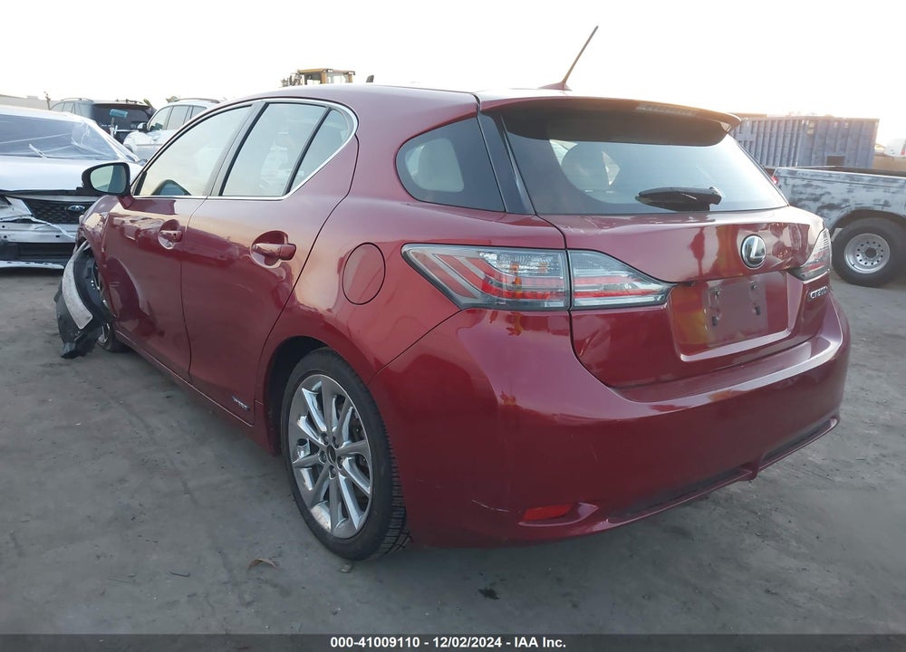 2011 LEXUS CT 200H PREMIUM VIN: JTHKD5BH4B2040326