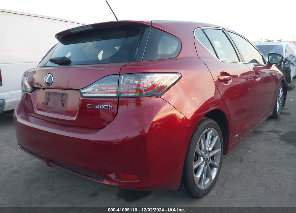 2011 LEXUS CT 200H PREMIUM VIN: JTHKD5BH4B2040326