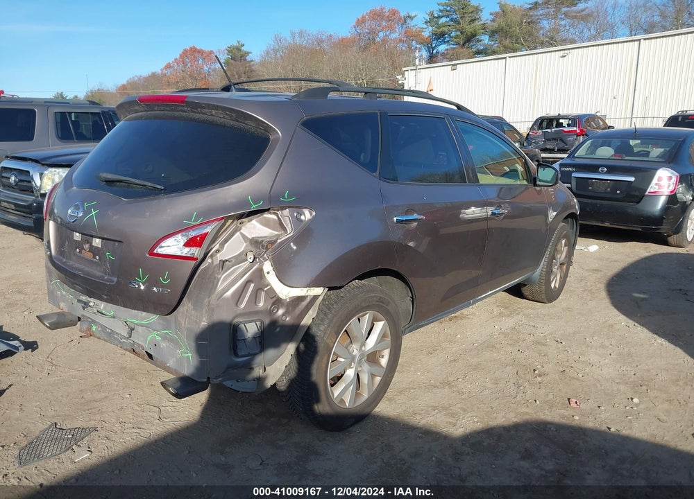 2013 NISSAN MURANO VIN: JN8AZ1MW0DW305889