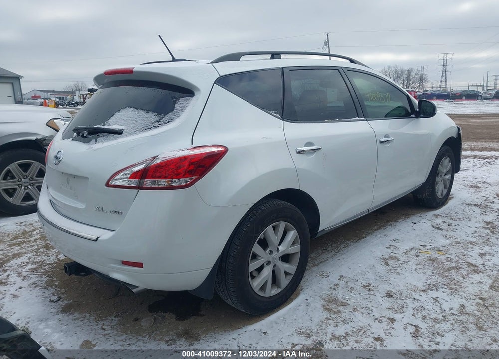 2012 NISSAN MURANO SL VIN: JN8AZ1MW5CW227012