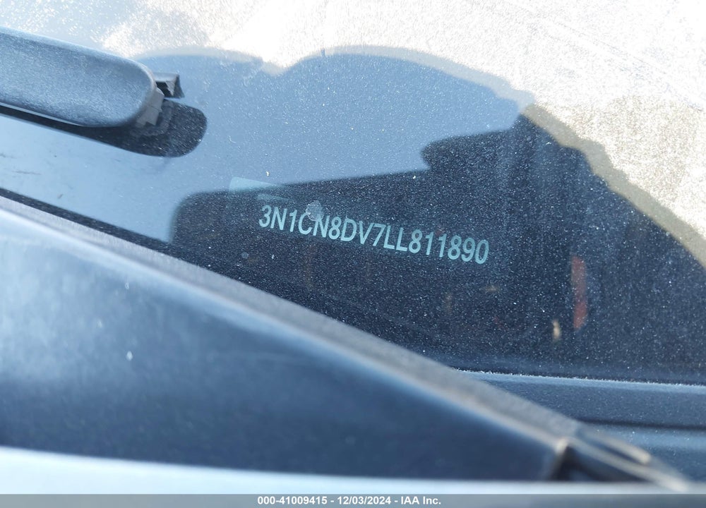 2020 NISSAN VERSA S XTRONIC CVT VIN: 3N1CN8DV7LL811890