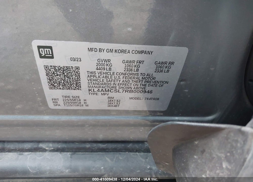 2024 BUICK ENCORE GX PREFERRED AWD VIN: KL4AMCSL7RB000946