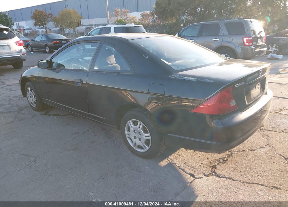 2001 HONDA CIVIC LX VIN: 1HGEM21531L062915