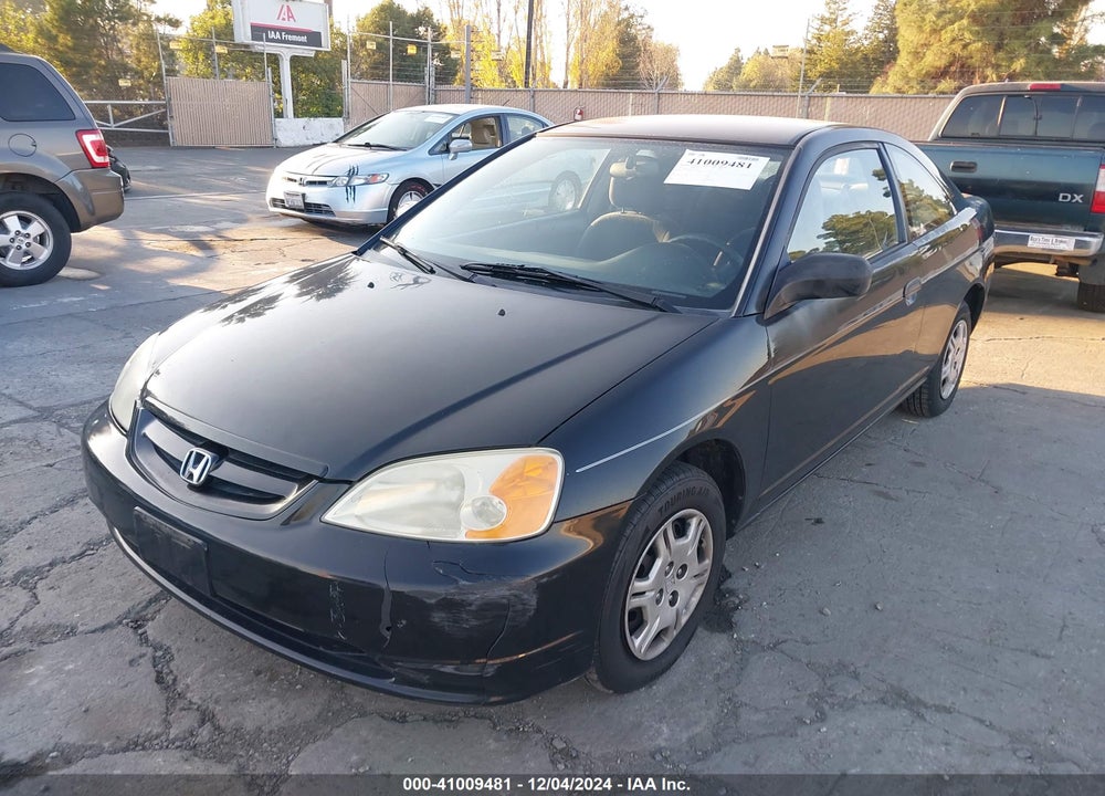 2001 HONDA CIVIC LX VIN: 1HGEM21531L062915