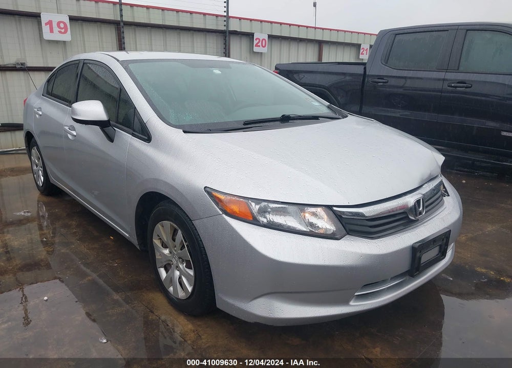 2012 HONDA CIVIC LX VIN: 2HGFB2F58CH593367