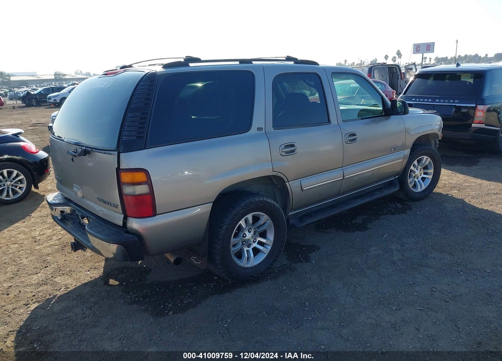 2001 CHEVROLET TAHOE LT VIN: 1GNEK13T31R134484