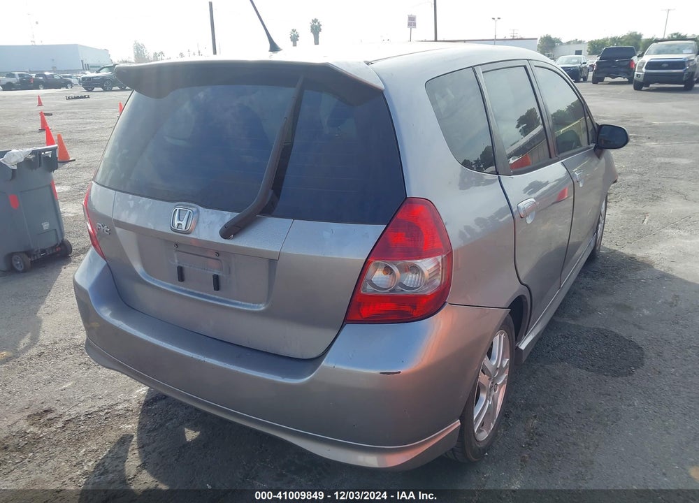 2007 HONDA FIT SPORT VIN: JHMGD38627S042177