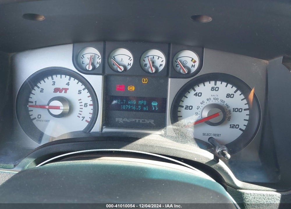 2010 FORD F-150 SVT RAPTOR VIN: 1FTEX1EV1AFA01314