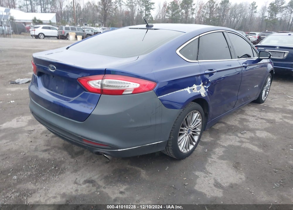 2013 FORD FUSION HYBRID SE VIN: 3FA6P0LU0DR161562