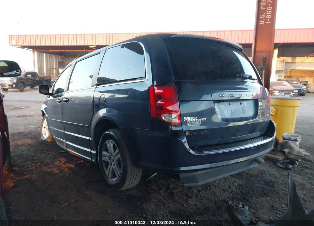 2013 DODGE GRAND CARAVAN CREW VIN: 2C4RDGDG5DR587058