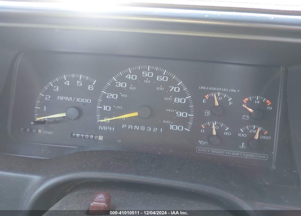 1997 CHEVROLET C1500 FLEETSIDE VIN: 1GCEC19W8VE210057