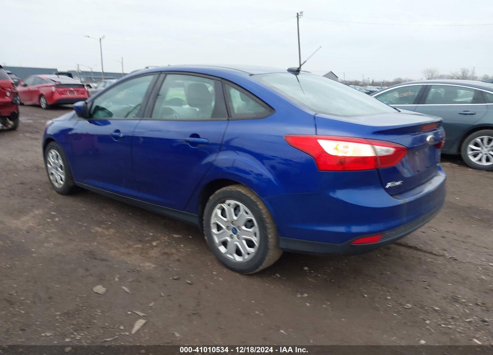 2012 FORD FOCUS SE VIN: 1FAHP3F23CL284001
