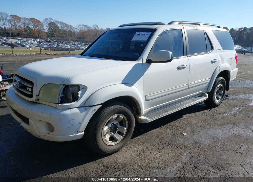 2001 TOYOTA SEQUOIA LIMITED V8 VIN: 5TDBT48A31S036901