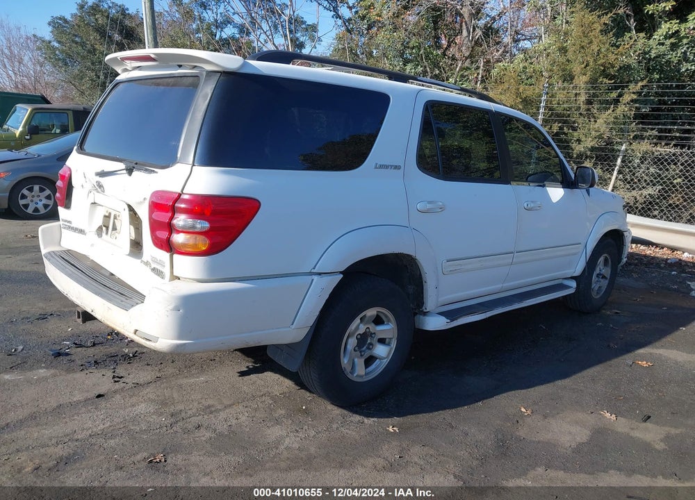 2001 TOYOTA SEQUOIA LIMITED V8 VIN: 5TDBT48A31S036901