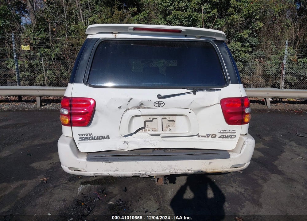 2001 TOYOTA SEQUOIA LIMITED V8 VIN: 5TDBT48A31S036901
