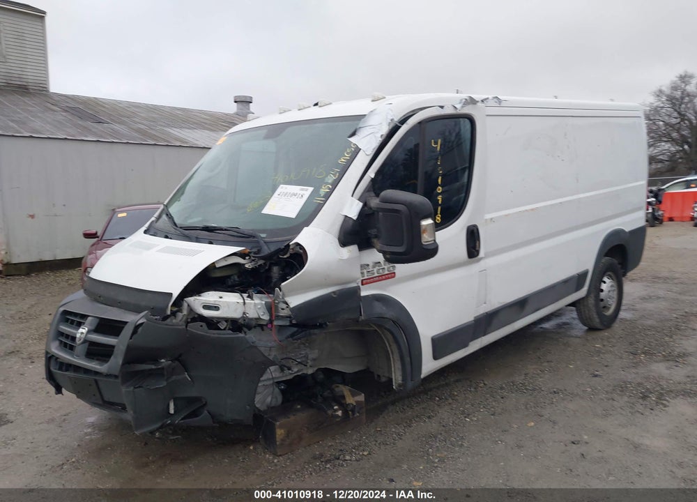 2017 RAM PROMASTER 1500 LOW ROOF 136 WB VIN: 3C6TRVAG5HE542944