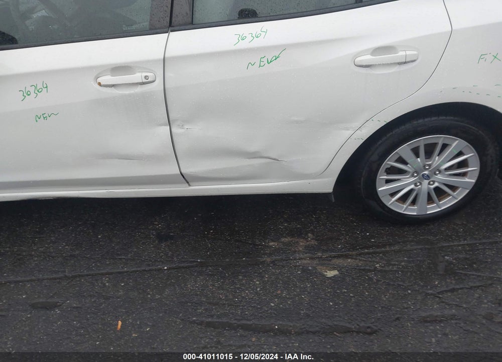 2017 SUBARU IMPREZA 2.0I PREMIUM VIN: 4S3GKAD66H3625106