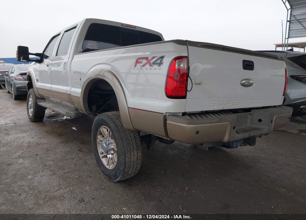 2012 FORD F-250 LARIAT VIN: 1FT7W2BT3CEC24838
